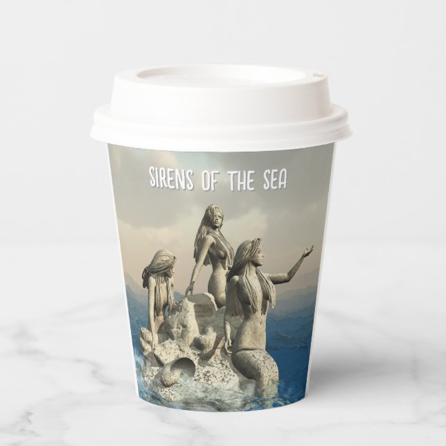 Vasos De Papel Estatua de las sirvientas. Personalizada (Anverso)