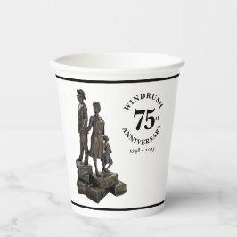 Vasos De Papel Estatua del 75° Aniversario de Windrush