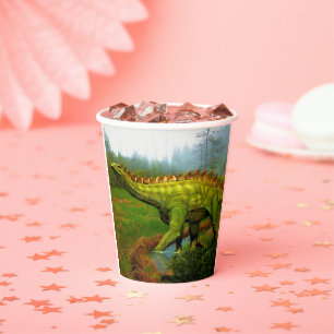 Vasos De Papel Estegosaurio