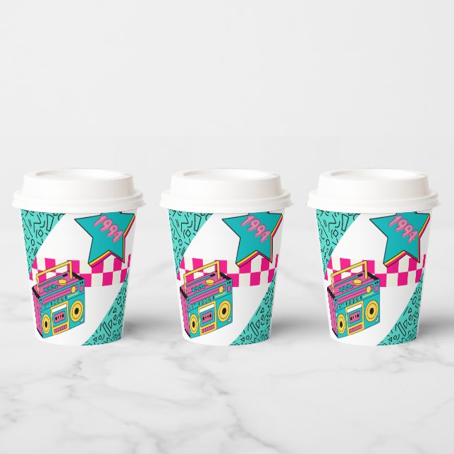 Vasos De Papel Estilo de época 1994 Estéreo (Multi)