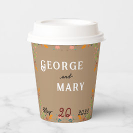 Vasos De Papel Estilo de las flores