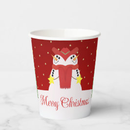 Vasos De Papel Estilo de vacaciones de Snowman