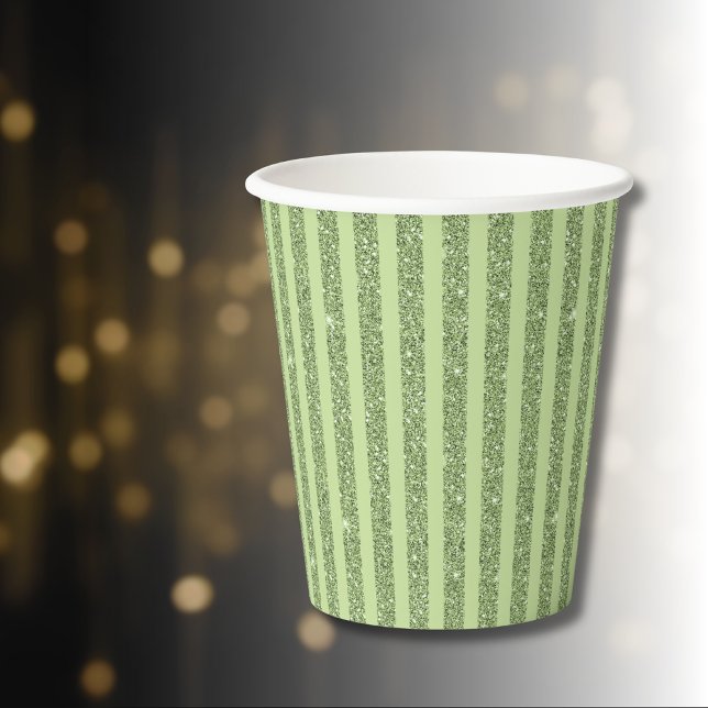 Vasos De Papel Estilo Mínimo de Brillo de Pistacho Suave (Subido por el creador)