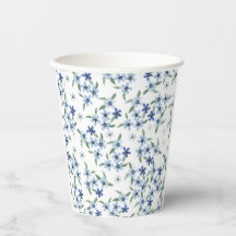 Estilo vintage con pequeñas flores azules