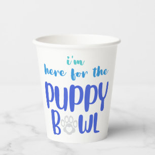Vasos De Papel Estoy aquí por el divertido amante de los perros a