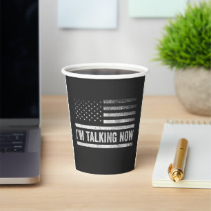 Vasos De Papel Estoy hablando ahora del debate presidencial de Tr