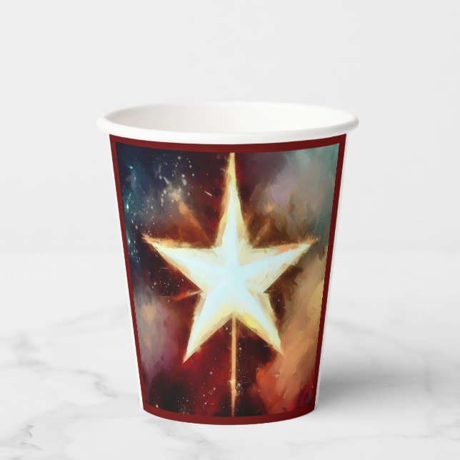 Vasos De Papel Estrella 1 de los navidades (Anverso)