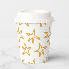 Vasos De Papel Estrella de árbol minimalista