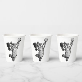 Vasos De Papel Estrella del baloncesto