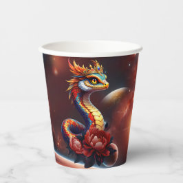 Vasos De Papel Estrella real serpiente del universo.