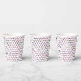 VASOS DE PAPEL ESTRELLAS AZULES BLANCAS PATRIOTAS