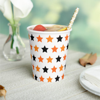 Vasos De Papel Estrellas de Halloween