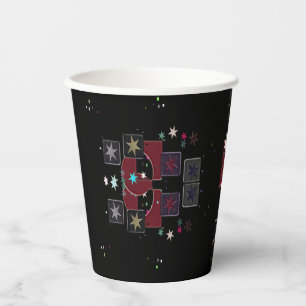 Vasos De Papel Estrellas nocturnas