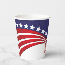 Vasos De Papel Estrellas patrióticas