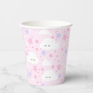 Vasos De Papel Estrellas y nubes