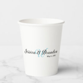 Vasos De Papel Etiqueta de boda 016