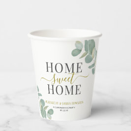 Vasos De Papel Eucalyptus Hogar Rústico Moderno Fiesta Hogar Salu