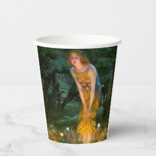 Vasos De Papel Eve del verano medio Edward Robert Hughes