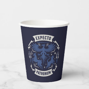 Vasos De Papel Expecto Patronum Silueta Gráfica Vintage