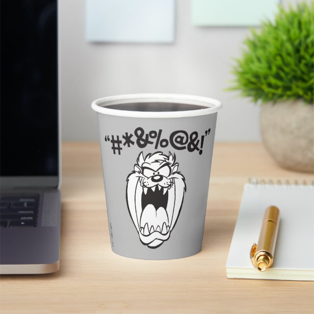 Vasos De Papel Expletivos de Yelling TAZ™ (in situ)