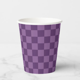 Vasos De Papel Explora la belleza del patrón de tablero de ajedre