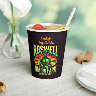 Vasos De Papel ¡Explora la leyenda OVNI en Roswell!