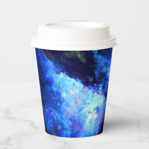 Vasos De Papel exploración nebulosa del espacio ultraterrestre as