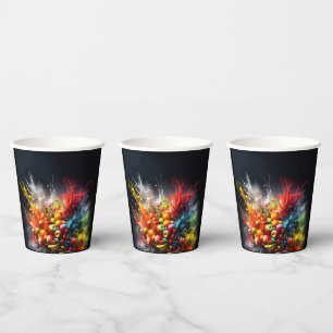 Vasos De Papel Explosión de frutas