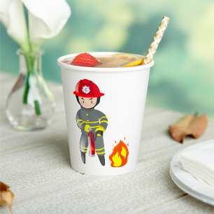 Vasos De Papel Extinguidor de bomberos