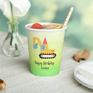 Vasos De Papel Extractor de dinosaurio divertido de cumpleaños no