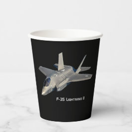 Vasos De Papel F-35 Luchador Lightning II Panther Jet