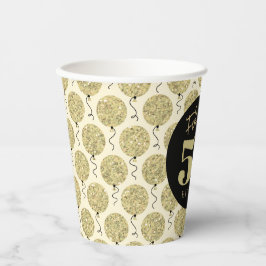 Vasos De Papel Fabuloso 50 cumpleaños de oro