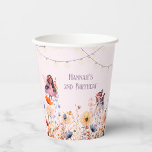 Vasos De Papel Fairy Garden Pastel Magic Birday