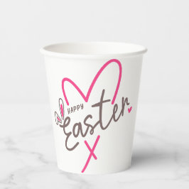 Vasos De Papel Familia en juego Feliz Pascua