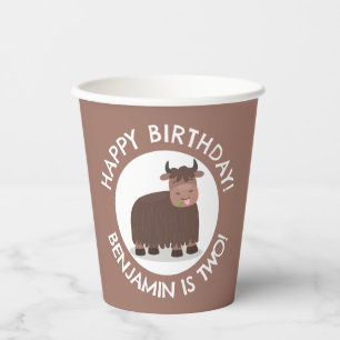 Vasos De Papel Famoso y feliz cumpleaños personalizado personaliz