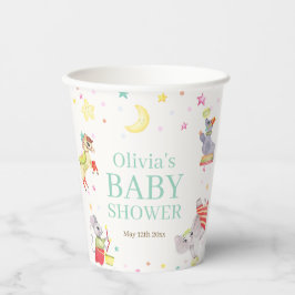 Vasos De Papel Fancy Circus Carnival Animals Baby Shower