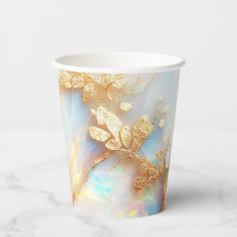 Vasos De Papel Fantasía de cristal óptico iridiscente falsa holog