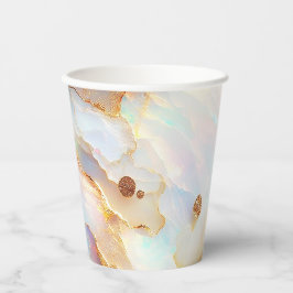 Vasos De Papel Fantasía de cristal óptico iridiscente falsa holog