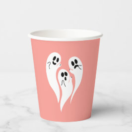 Vasos De Papel Fantasma de color rosa