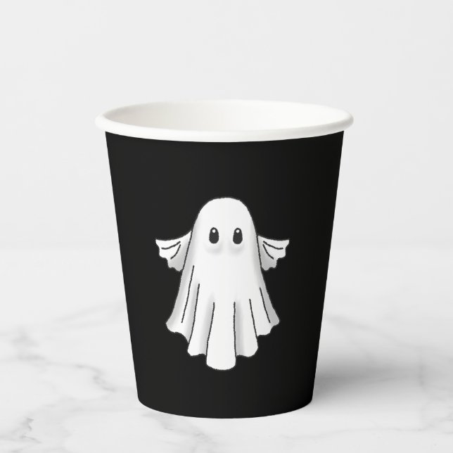 Vasos De Papel Fantasma de corte (Anverso)