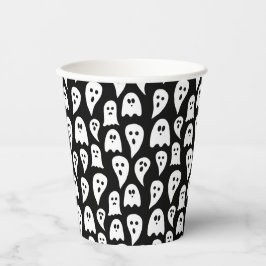 Vasos De Papel Fantasma de Halloween