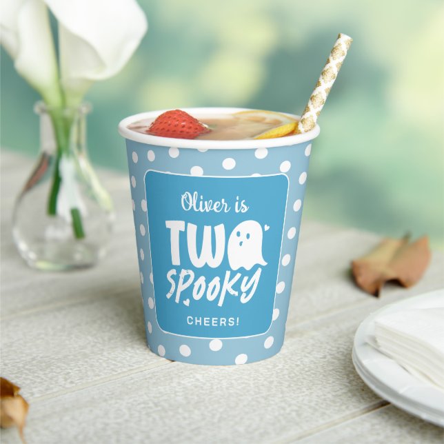 Vasos De Papel Fantasma de Halloween Dos Fantasmas Chico Segundo  (in situ)