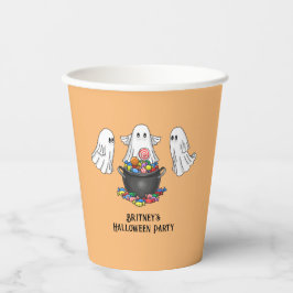 Vasos De Papel Fantasma espeluznante de Halloween