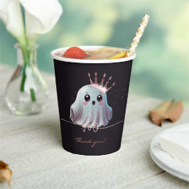 Vasos De Papel Fantasma Halloween Baby Shower Little Boo