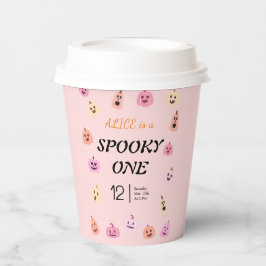 Vasos De Papel Fantasma Un cumpleaños de Halloween