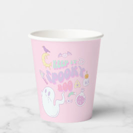 Vasos De Papel Fantasma y pandilla pastel de Halloween