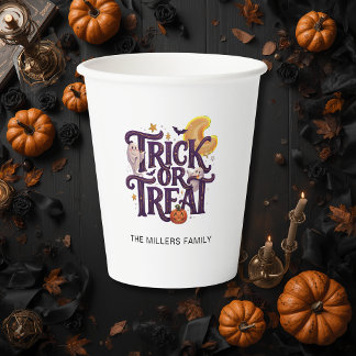 Vasos De Papel Fantasmagórico Halloween de Fantasmas