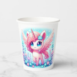 Vasos De Papel Fantasy Unicorn Baby Shower