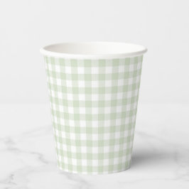 Vasos De Papel Faye y Lauren Green Plaid