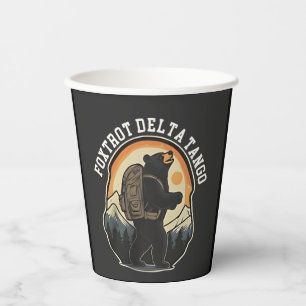 Vasos De Papel FDT resiste el filete del oso Delta Tango